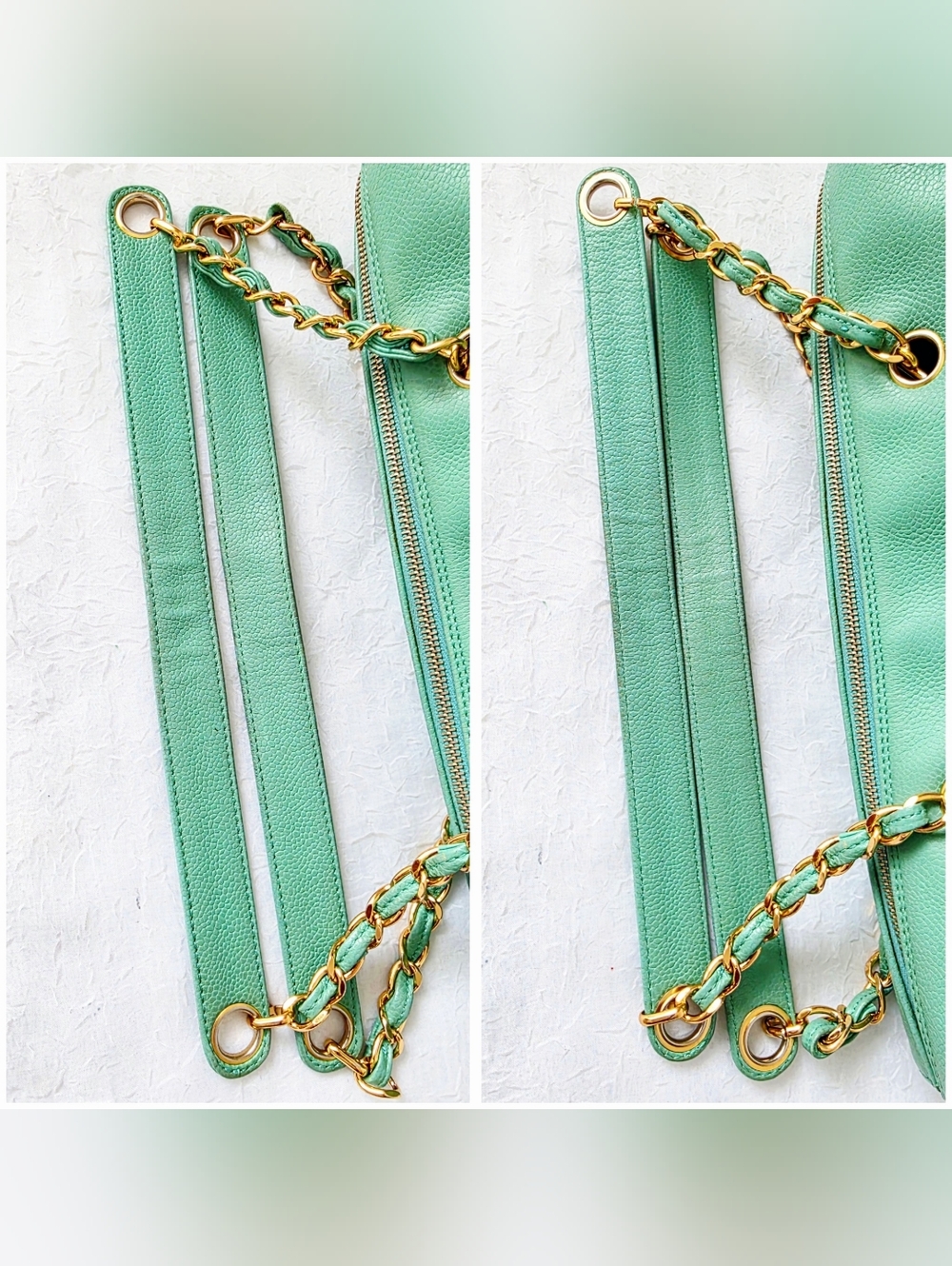 Auth Chanel CC Coco Mark Caviar Large Leather Shoulder Bag - Picture 9 of 12